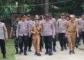 Kapolres Tebo Pimpin Langsung Penindakan PETI di Sungai Batanghari, Tujuh Rakit Dompeng Dimusnahkan