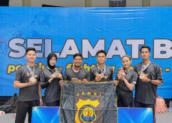 Tim Taekwondo Polda Jambi Raih 5 Medali pada Kejurnas Kapolri Cup 7 Tahun 2026