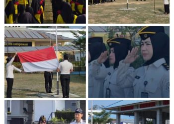 Lapas Perempuan Kelas II B Jambi Laksanakan Upacara Bendera Peringati Hari Anak Nasional 2026