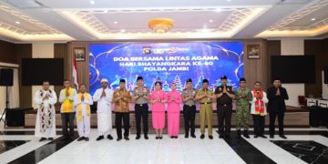 Doa Bersama Lintas Agama Warnai Peringatan HUT Bhayangkara ke-80, Polda Jambi Perkuat Komitmen Jaga Kerukunan dan Kamtibmas