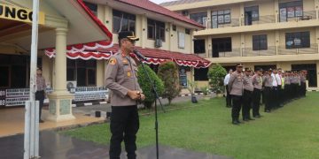 Polsek Kawasan Pelabuhan Marina Amankan Ibadah Minggu di Gereja Santo Paulus Kuala Tungkal, Ibadah Berlangsung Aman dan Khidmat