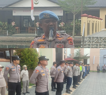 Kasi Propam Polres Tanjab Barat Tekankan Disiplin dan Etika Profesi kepada Personel Saat Apel Pagi