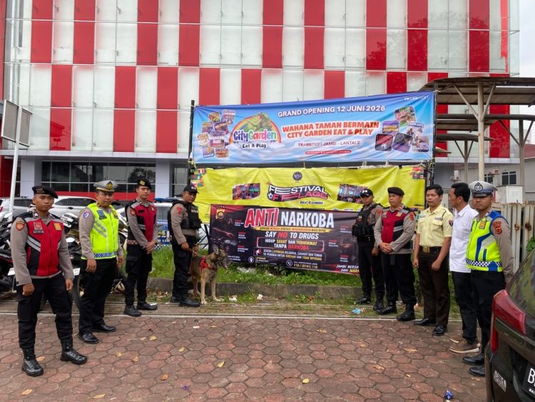 Satgas Preventif Ops Antik Siginjai 2026 Gencarkan Edukasi Bahaya Narkoba di Kawasan Mall Transmart Jambi