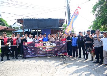 Satgas Preventif Ops Antik Siginjai 2026 Polda Jambi Gencarkan Sosialisasi Bahaya Narkoba di Danau Sipin