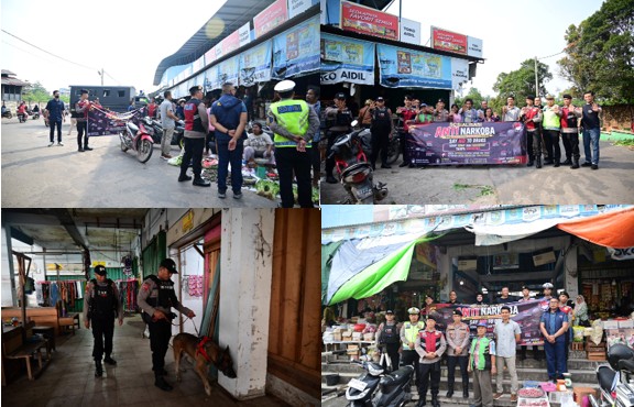 Ops Antik Siginjai 2026, Satgas Preventif Polda Jambi Gencarkan Edukasi Anti Narkoba di Pasar Talang Banjar