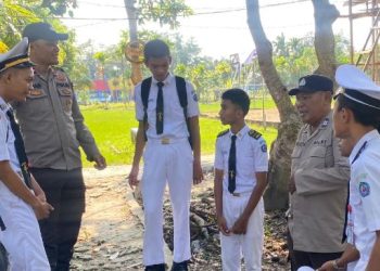 Polsek KSKP Berikan Edukasi kepada Pelajar untuk Cegah Geng Motor dan Balap Liar di Tanjab Barat