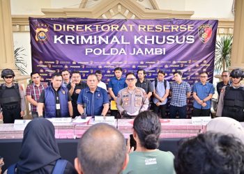 Ditreskrimsus Polda Jambi Ungkap Pembobolan Bank Jambi Rp144,82 Miliar, Tiga Tersangka Diamankan