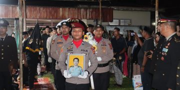 Polres Tebo Gelar Upacara Pemakaman Kedinasan sebagai Penghormatan Terakhir kepada AIPDA Mekiyanto