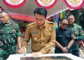 Resmikan Jembatan Bailey, Ini Pesan Bupati Batanghari