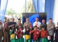Ketua DPRD Muaro jambi Aidi Hatta S.Ag menghadiri acara peresmian Jembatan Merah Putih Presisi