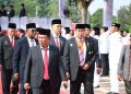 Kakanwil Kemenkum Jambi Ikuti Upacara HUT RI ke-81 di Lapangan Kantor Gubernur