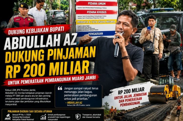 Abdullah AZ: Pinjaman Rp200 Miliar Harus Jawab Ketimpangan Infrastruktur Muaro Jambi