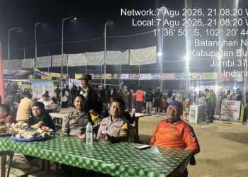Polsek Pelepat Ilir Amankan Turnamen Bola Voli PKDP Cup I, Pastikan Pertandingan Berlangsung Kondusif