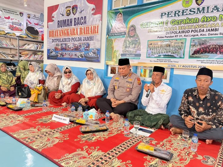 Rumah Baca Bhayangkara Bahari Jadi Gerbang Pembinaan Qur’ani di Pesisir Jambi