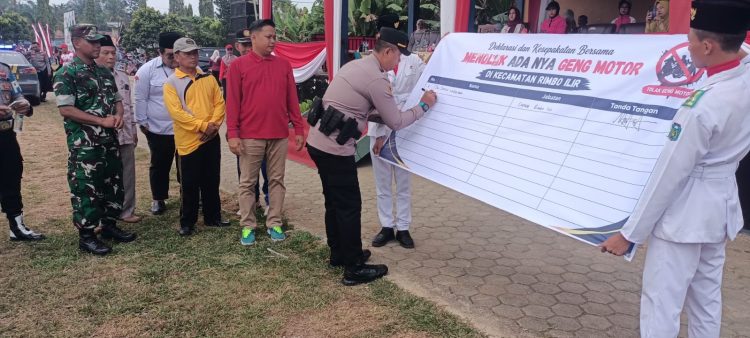 Jaga Kamtibmas, Polsek Rimbo Ilir dan Tokoh Masyarakat Tolak Aktivitas Genx Motor