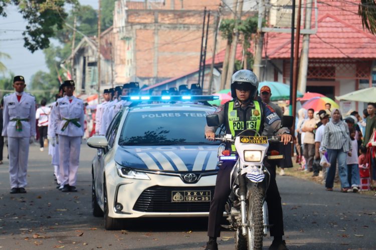 Polres Tebo Pastikan Pengamanan Pawai Kebudayaan HUT ke-81 RI Berjalan Aman dan Lancar