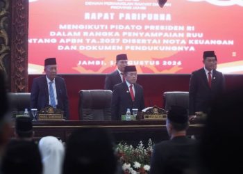 DPRD Muaro Jambi Gelar Paripurna Mendengarkan Pidato Kenegaraan Presiden