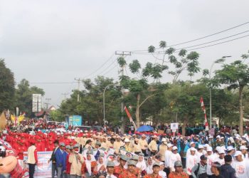 Pemprov Jambi Gelar Pawai Pembangunan Spesial HUT RI ke-81 di Taman Putri Pinang Masak RTH