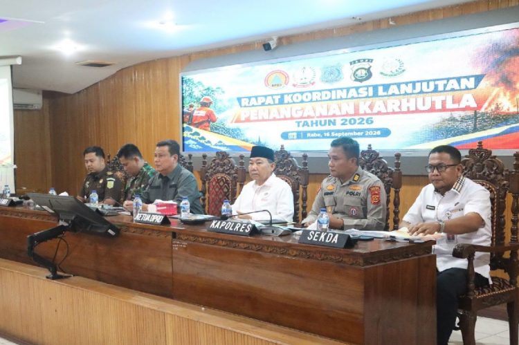 Rakor Karhutla Tanjab Barat Memanas, Wabup Katamso Tegas: Jangan Tunggu Api Membesar