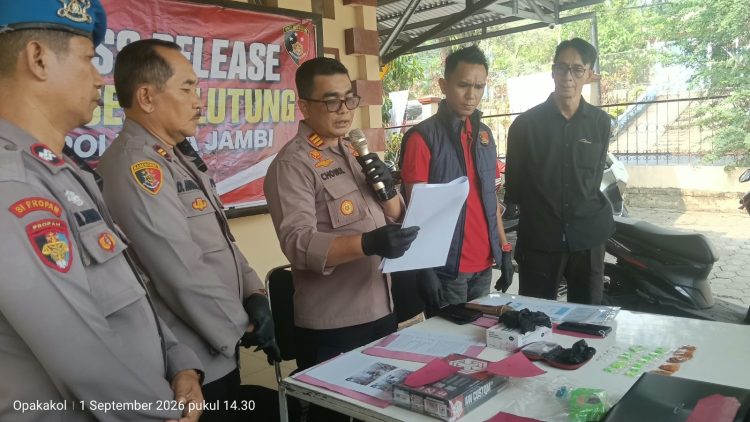 Pelaku Curat Viral Di Medsos Berhasil Dibekuk Polsek Jelutung, Pelaku Merupakan Residivis 14 Kali Di Bui