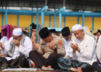 Wakapolres Tanjab Barat Hadiri Salat Istisqa, Munajat Bersama Mohon Hujan dan Keberkahan