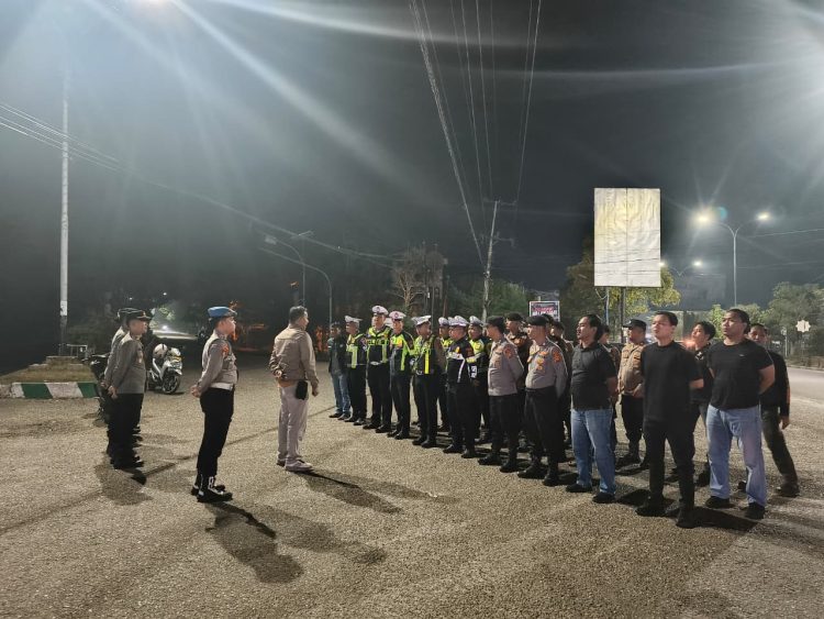 Polres Tanjab Barat Pastikan Ibadah Minggu Jemaat Gereja Santo Paulus Berlangsung Kondusif
