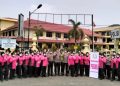 Peduli Dampak Kabut Asap Karhutla, Kapolres Bungo Bagikan 1.000 Masker kepada Masyarakat