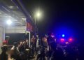 Polri Bersama Damkar Padamkan Kebakaran Lahan di Desa Lubuk Ruso batanghari