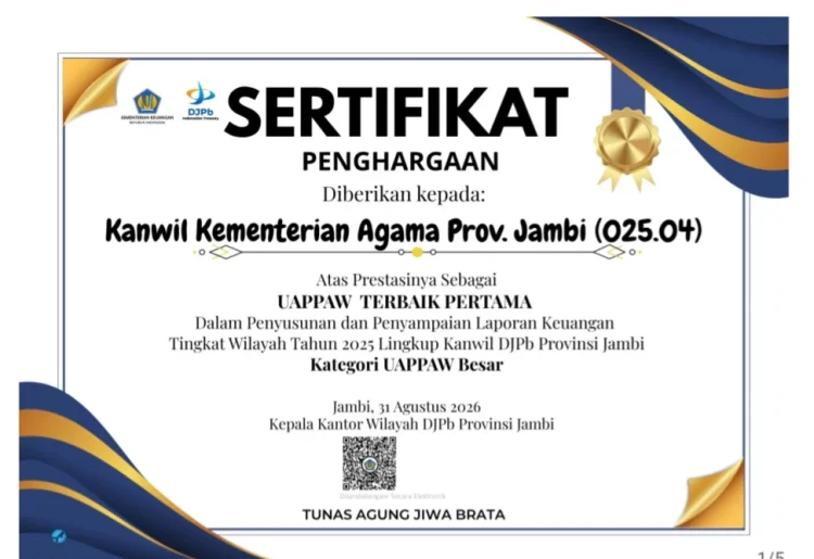 Kakanwil Kemenag Jambi dan ASN Bermunajat dalam Salat Istisqa di Lapangan Kantor Gubernur