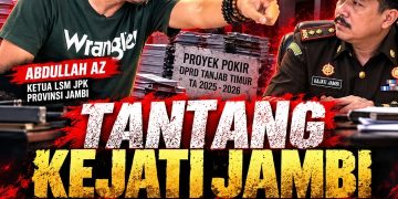 Abdullah Ketua LSM JPK provinsi Jambi Tantang Kejati Jambi Usut Dugaan Pengaturan Proyek Pokir Ketua DPRD Tanjab Timur Tahun 2025–2026