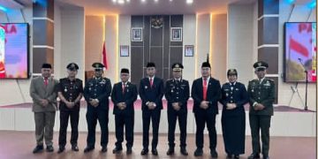 Kalapas Perempuan Kelas IIB Jambi Meita Eriza Hadiri Upacara Peringatan Hari Kesaktian Pancasila di Kantor Bupati Muaro Jambi