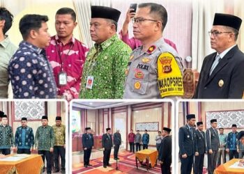 Wakapolres Muaro Jambi Kompol Aroni Candra, S.H., M.H., Menghadiri Kegiatan Pelantikan dan Pengambilan Sumpah Jabatan Pimpinan Badan Amil Zakat Nasional Kabupaten Muaro Jambi Periode 2026-2031