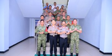 Kapolda Jambi Kunjungi Korem 042/Gapu, Perkuat Sinergitas TNI-Polri