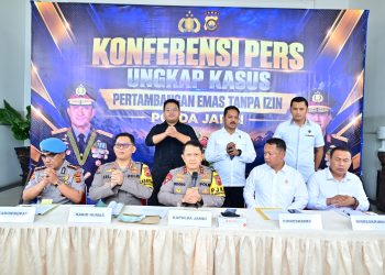 Polda Jambi Gelar Konferensi Pers, Ungkap 32 Kasus PETI Sepanjang Januari–Oktober 2026