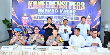 Polda Jambi Gelar Konferensi Pers, Ungkap 32 Kasus PETI Sepanjang Januari–Oktober 2026