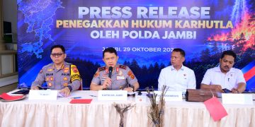 Polda Jambi Ungkap 19 Kasus Karhutla, 16 Tersangka dan 112 Hektare Lebih Lahan Terbakar
