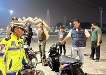 Antisipasi Kerawanan Malam Minggu, Personel Polda Jambi Sisir Seputaran Bandara