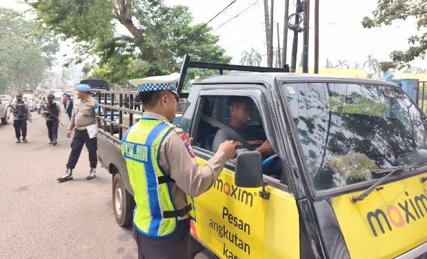 Polda Jambi Terjunkan Personel Operasi Jaran Siginjai 2026 Gelar Patroli di Kota Baru