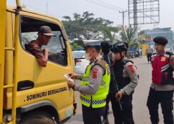 Operasi Jaran Siginjai 2026, Polda Jambi Perkuat Patroli dan Pemeriksaan Kendaraan di Pasar Angso Duo
