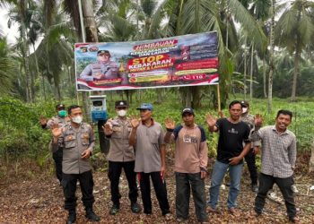 Cegah Karhutla Sejak Dini, Polres Tanjab Barat Ajak Warga Tinggalkan Cara Bakar Lahan