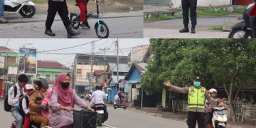 Kapolres Tanjab Barat Pimpin Gatur Lalin Pagi, Utamakan Keselamatan Pelajar