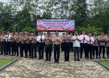 Wakapolres Muaro Jambi Pimpin Upacara Sumpah Pemuda, Tekankan Semangat Pengabdian