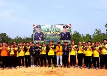 Polres Batang Hari Tanam 130 Pohon Lewat Program Green Policing, Wujudkan Komitmen Polri Peduli Lingkungan